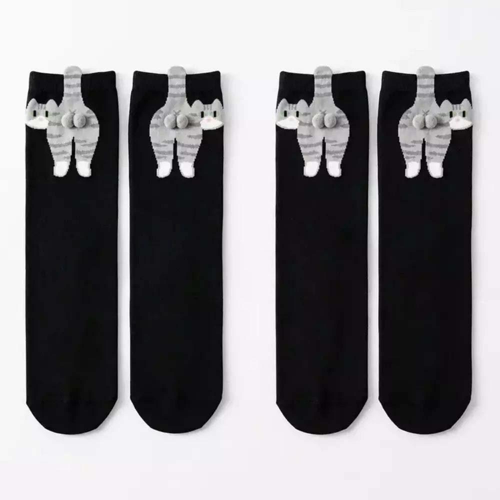 Cute Cat Socks with Balls