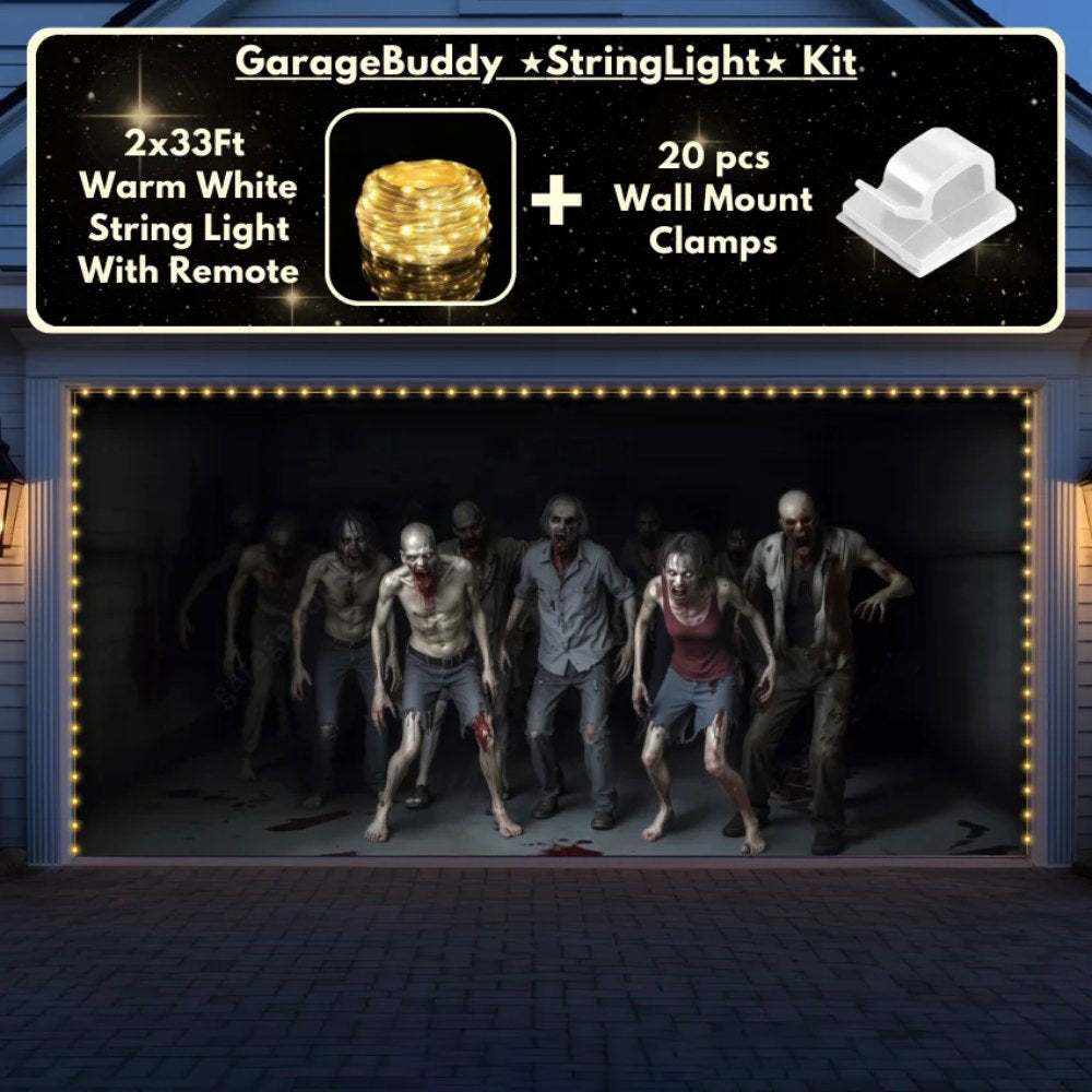 Zombie Invasion Halloween Garage Door Covers D456