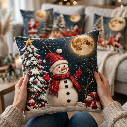 4-Piece Christmas Pillow Cover Set - PC010