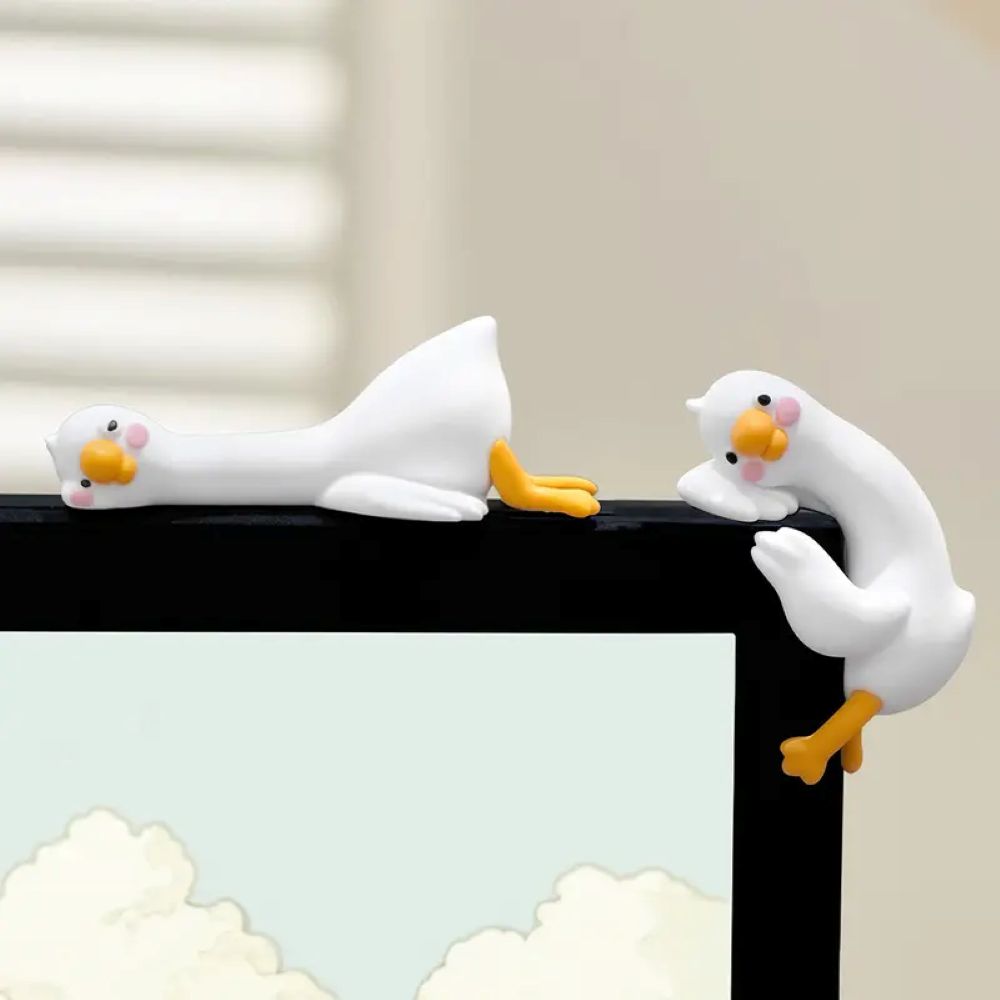 Mini Duck Desk Ornaments - So Tired Lazy Duck