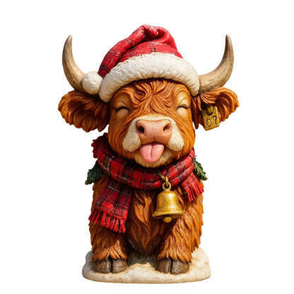 Highland Cow Advent Calendar 2026 - 3D Handmade Highland Cow Doll (24Pcs)