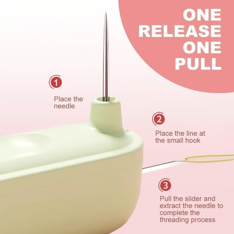 Automatic Needle Threader - 2 in 1 Threading and Thread Removal Tools