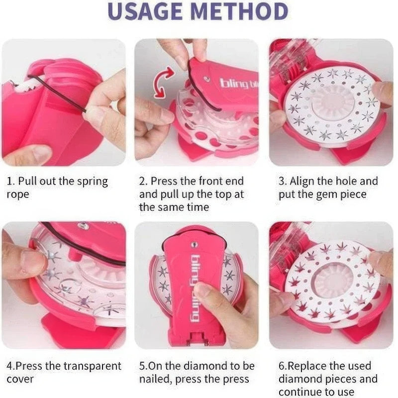 ✨Glitter Diamond Styling Tools Hair Gemstone Styling Set - No Heat Required Hair Styling Accessories