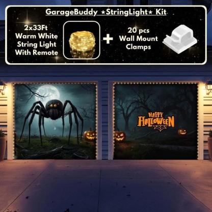 Giant Spider Halloween Garage Door Covers D467