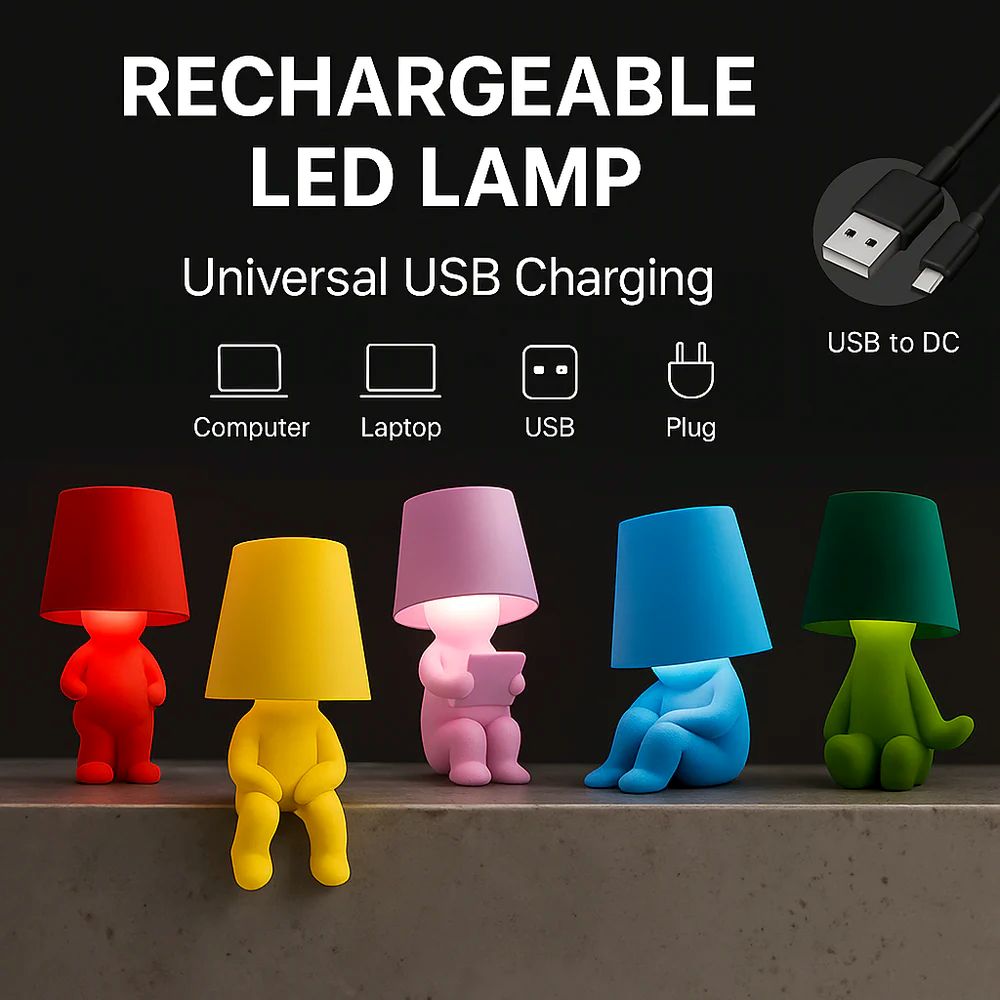 Moodster Lamp - A Playful Twist on The Thinker