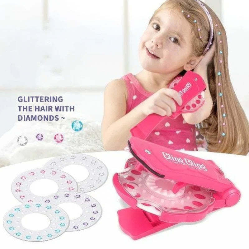 ✨Glitter Diamond Styling Tools Hair Gemstone Styling Set - No Heat Required Hair Styling Accessories