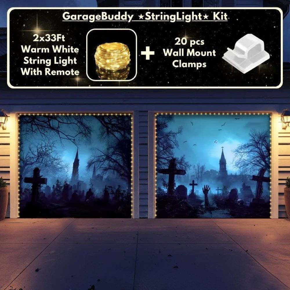 Grave Rising Halloween Garage Door Covers D460
