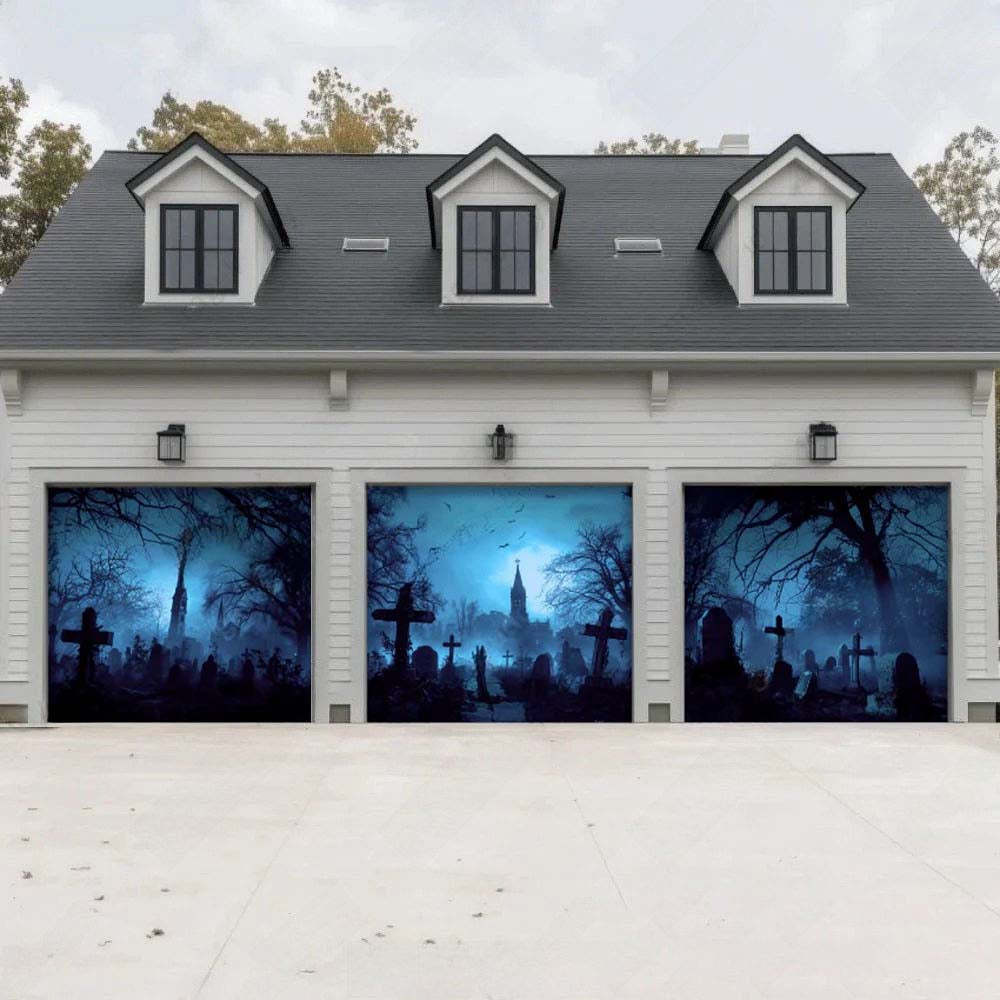 Grave Rising Halloween Garage Door Covers D460