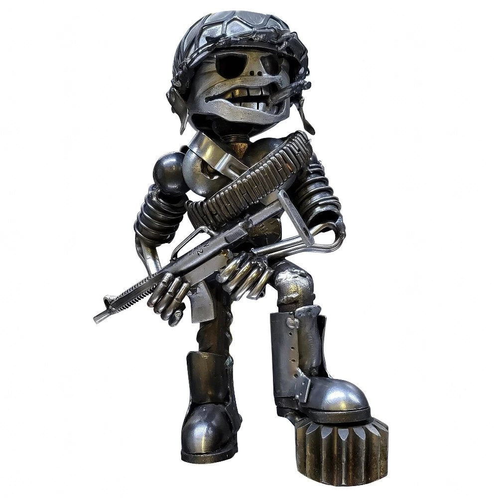 Classic Piston Skeleton Soldiers Sculpture