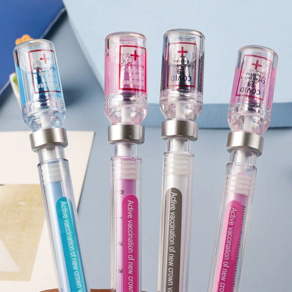 Syringe Shape Gel Pens – Fun Design With Smooth Writing