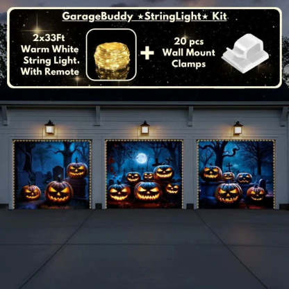 Cursed Pumpkins Halloween Garage Door Covers D455