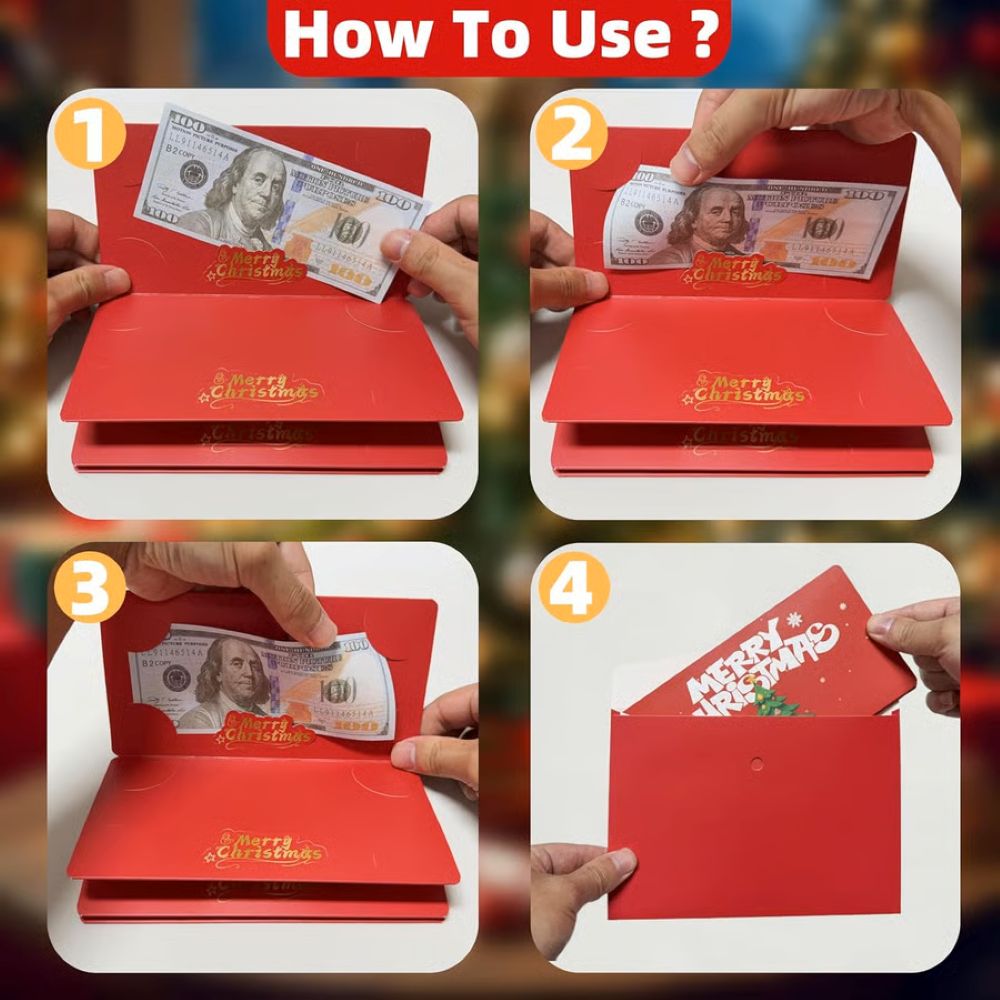 Christmas Cash Gift Envelope 🎅💸 – A creative way to give cash this Christmas