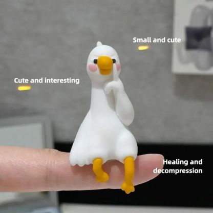 Mini Duck Desk Ornaments - So Tired Lazy Duck
