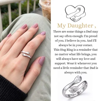 Dad & Daughter Hug Ring