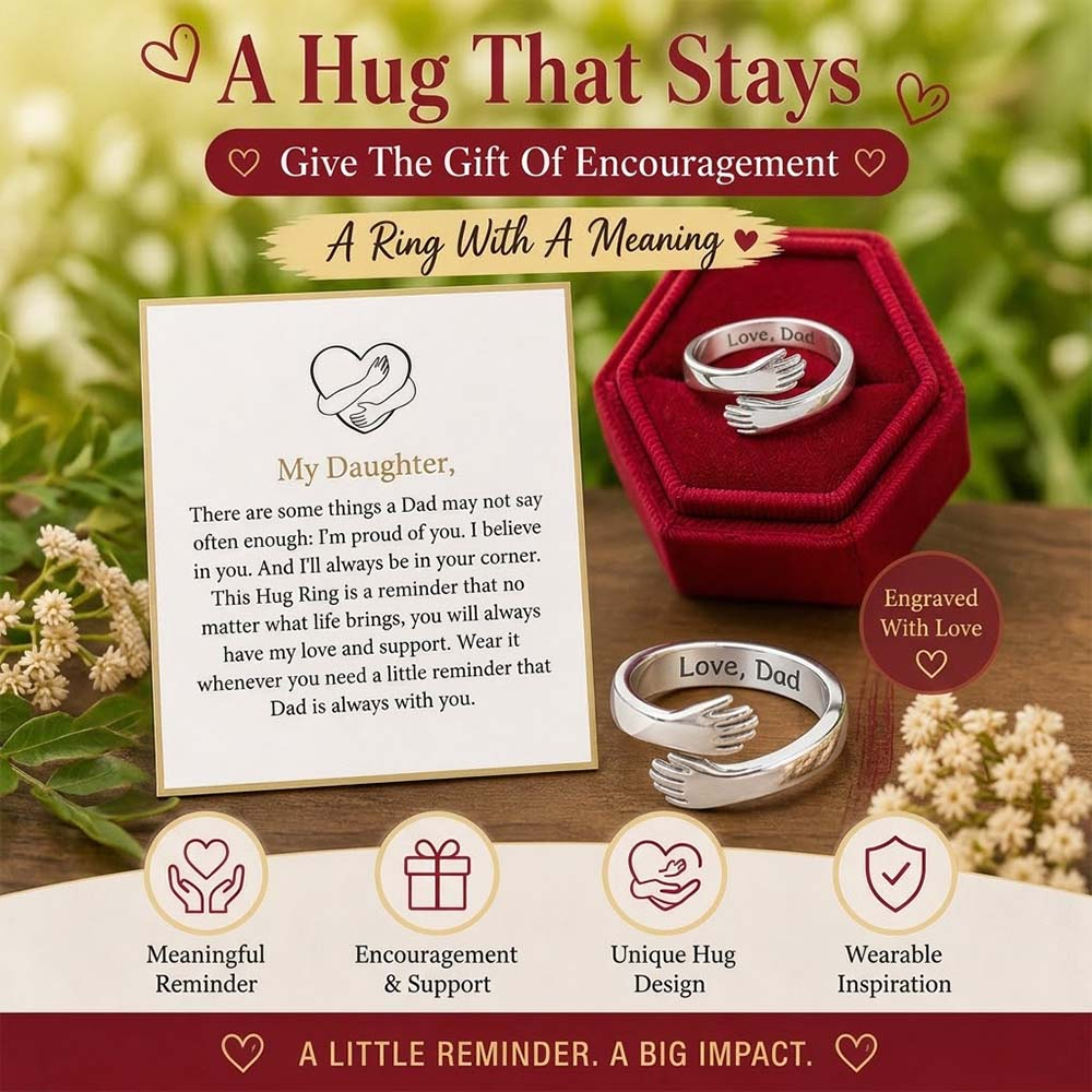 Dad & Daughter Hug Ring