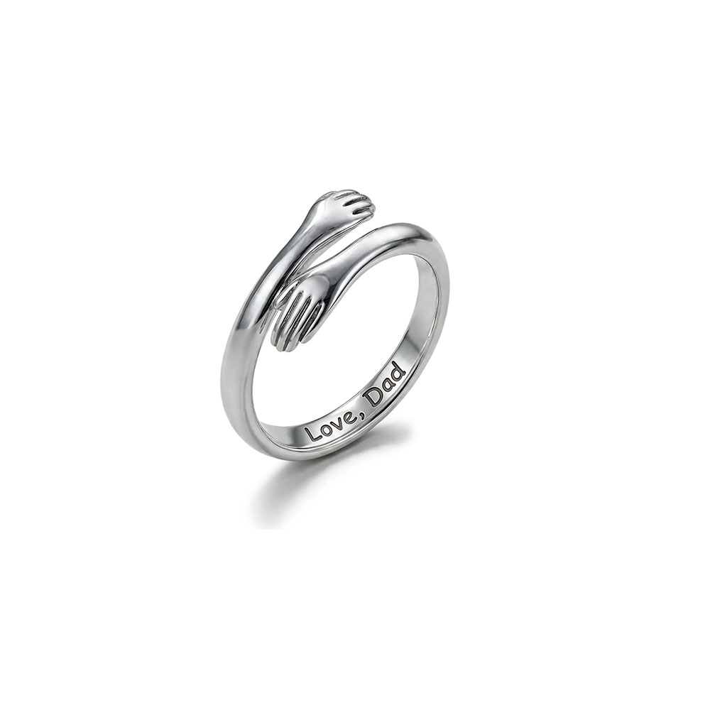 Dad & Daughter Hug Ring