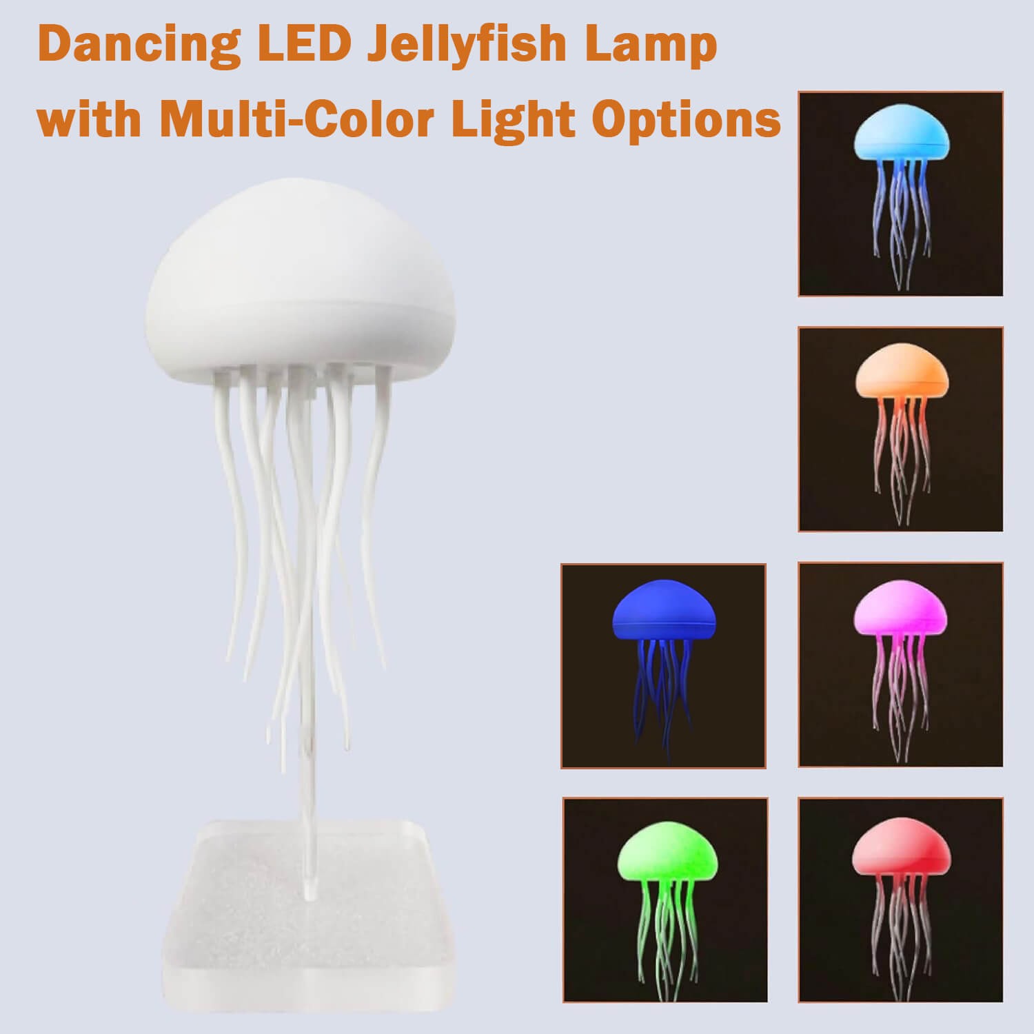 Dancing LED Jellyfish Lamp with Multi-Color Light Options