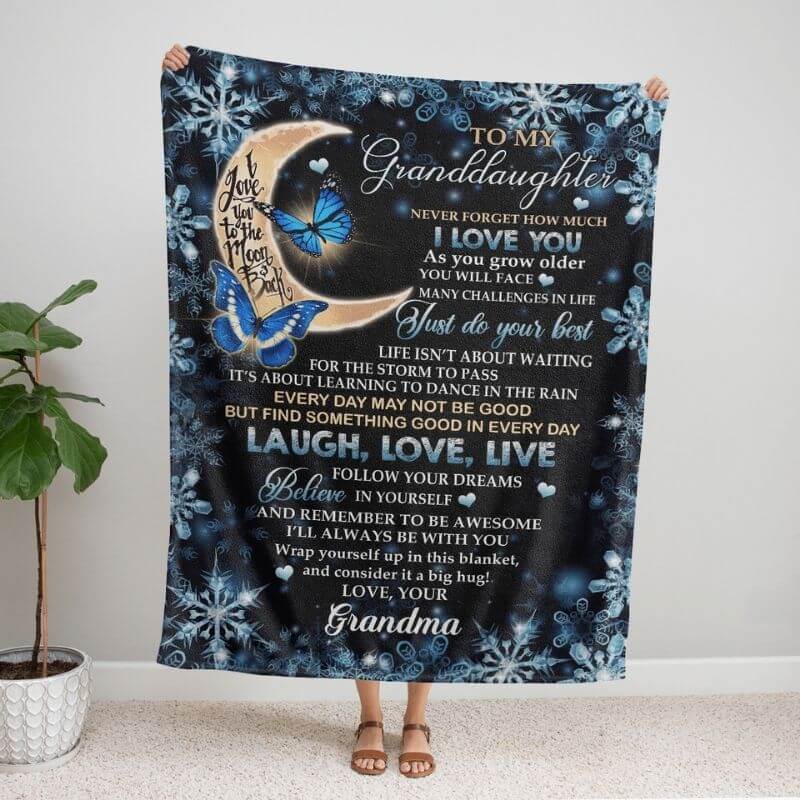 To My Granddaughter - Premium Blanket