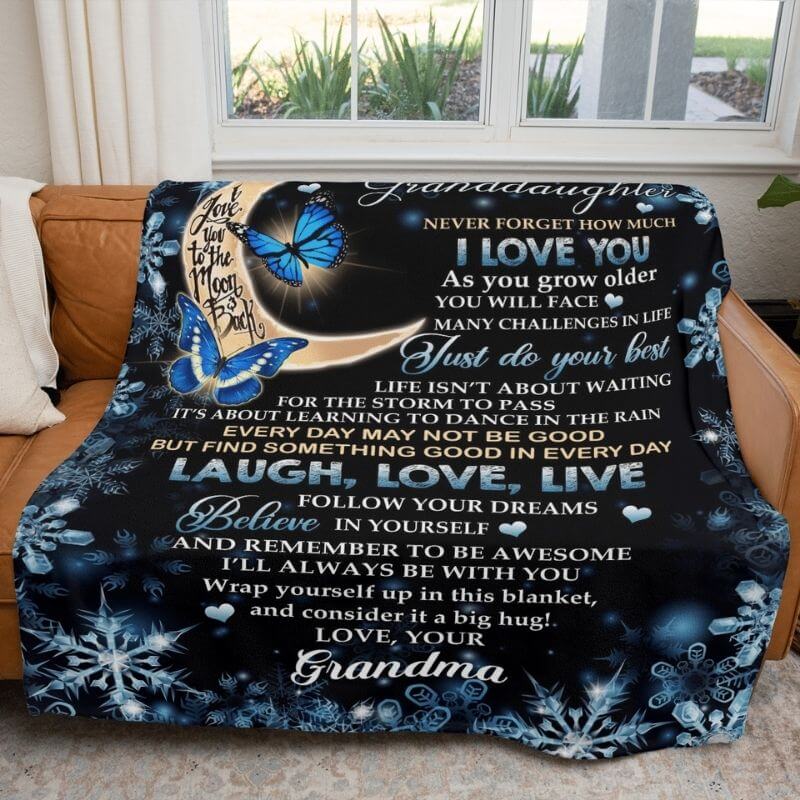 To My Granddaughter - Premium Blanket