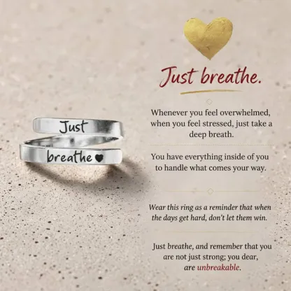 Just Breathe Adjustable Ring
