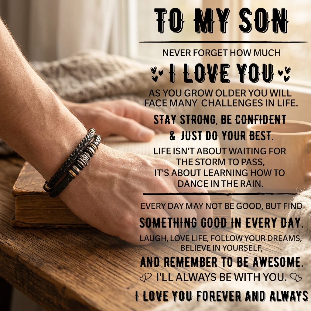 To My Son - Love You Forever - Black