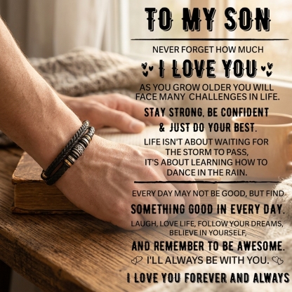 To My Son - Love You Forever - Black