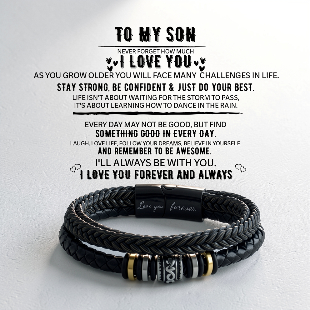 To My Son - Love You Forever - Black