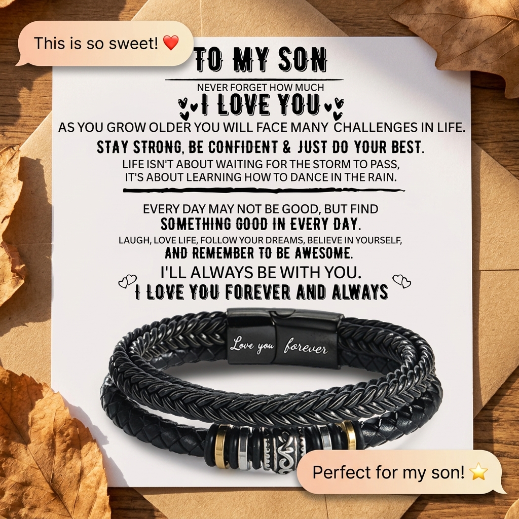 To My Son - Love You Forever - Black