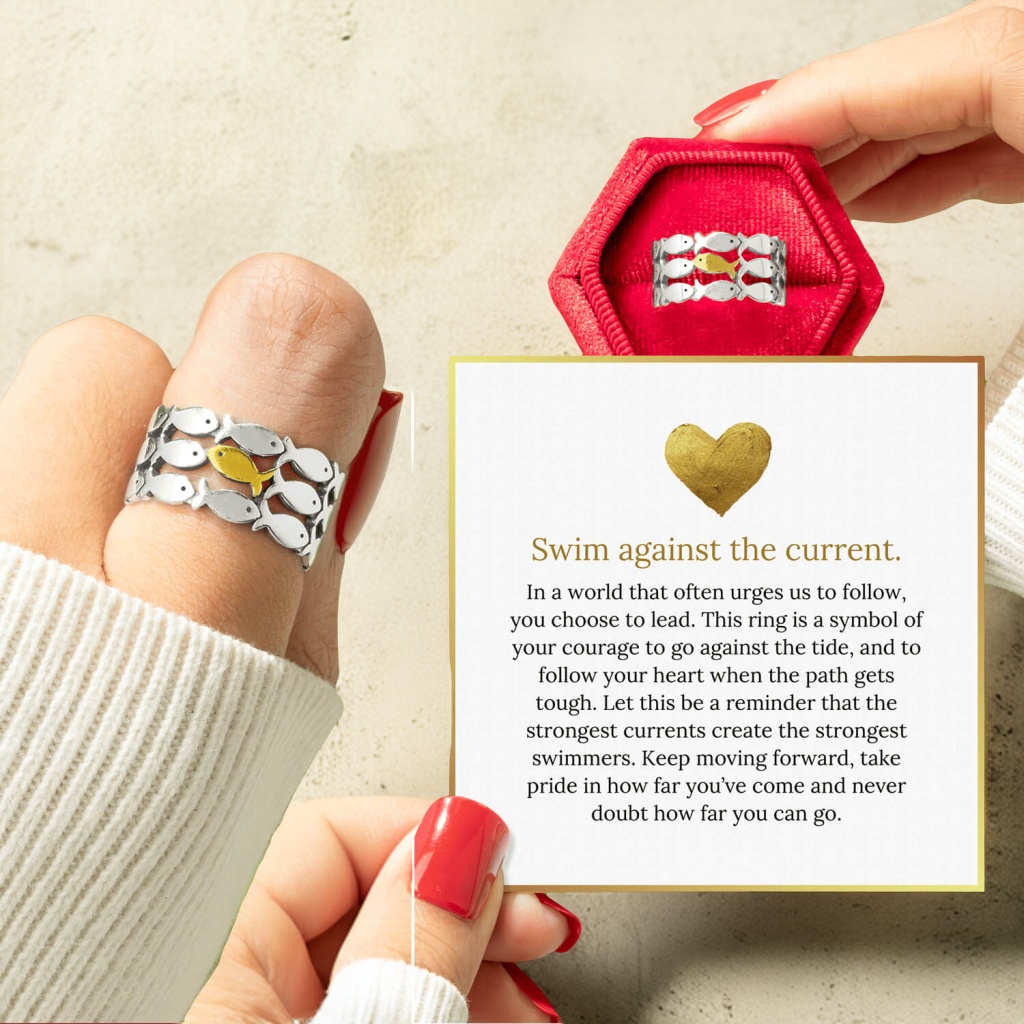 Swim Against The Current Ring