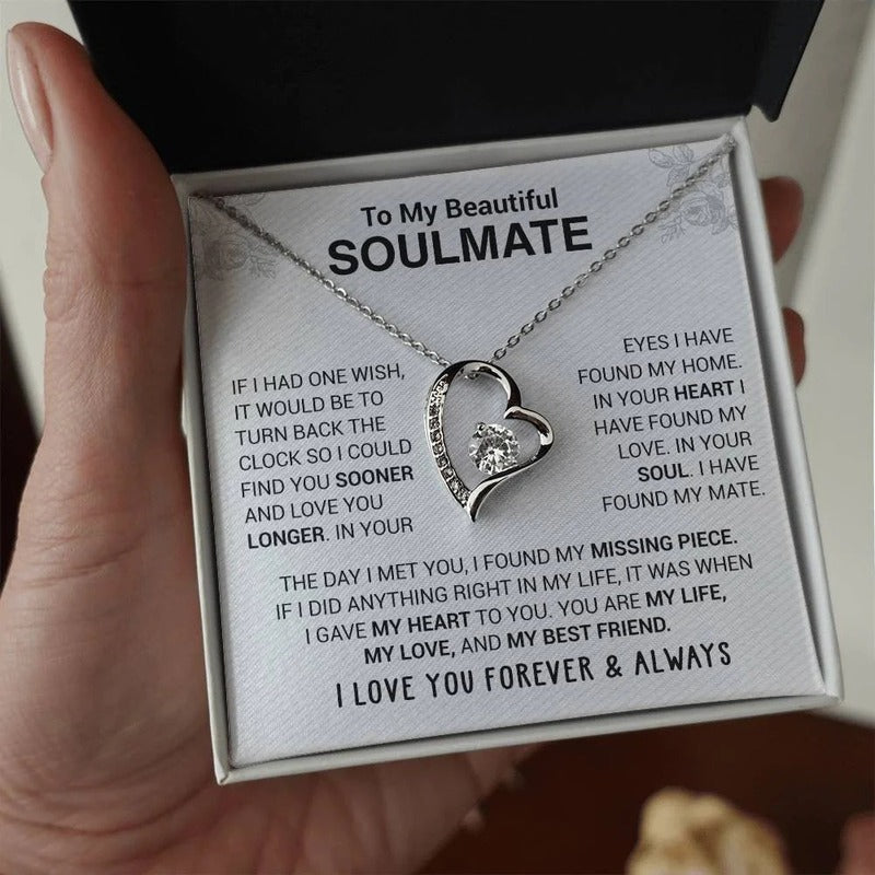 To My Beautiful Soulmate Necklace