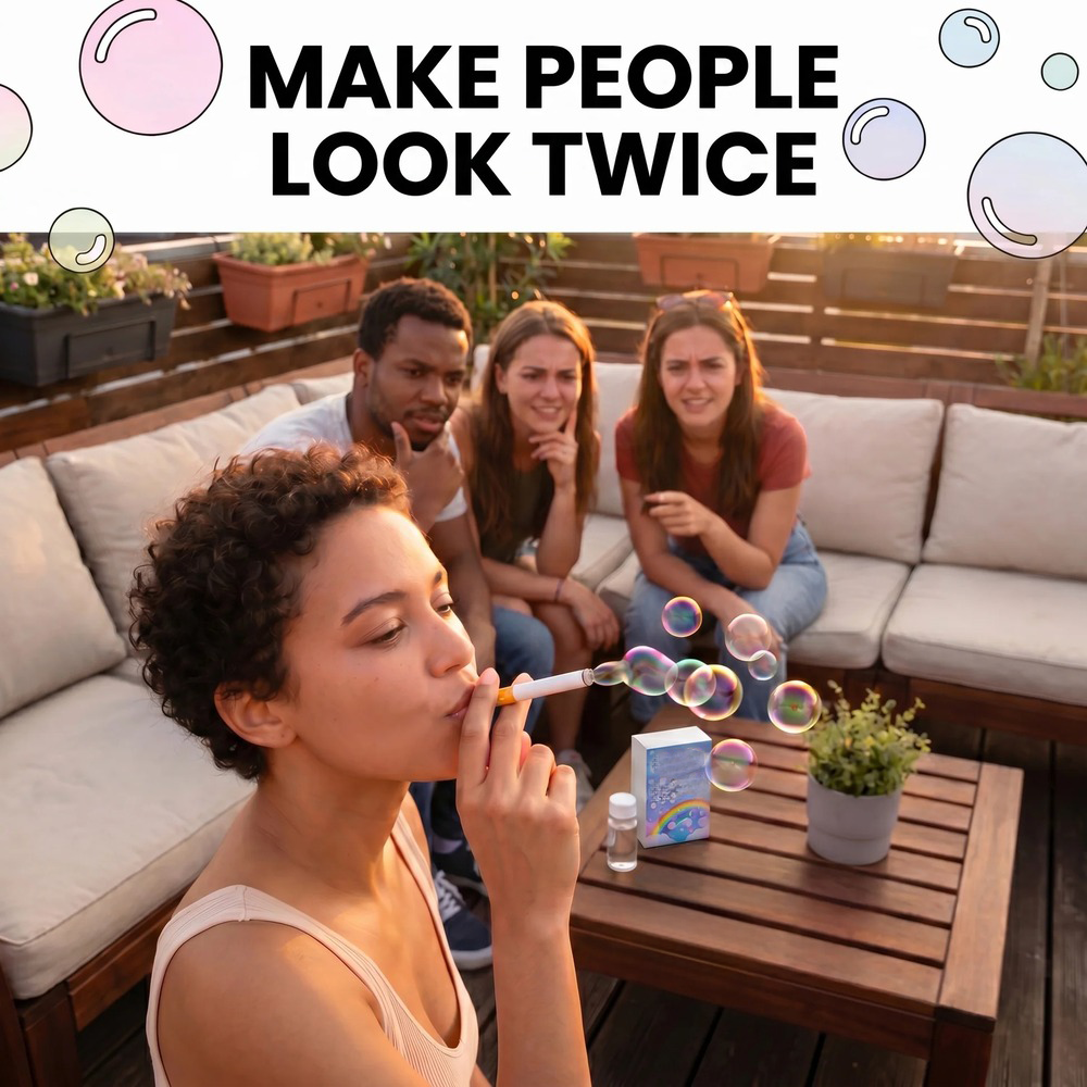 Bubble Joy - Portable Bubble Wand Toy Set