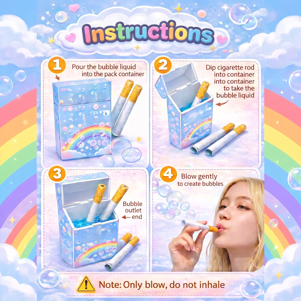Bubble Joy - Portable Bubble Wand Toy Set