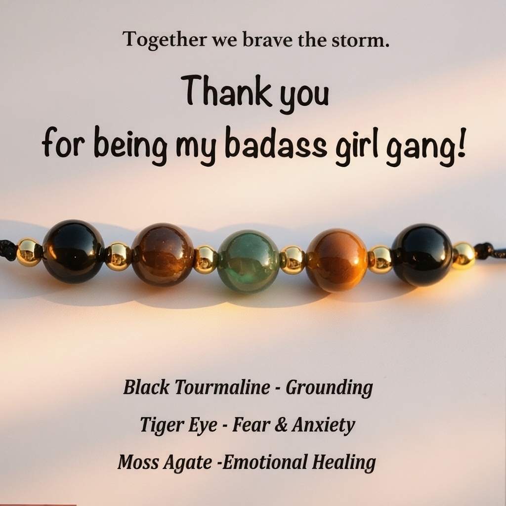 Girl Gang Courage & Strength Crystal Bracelet