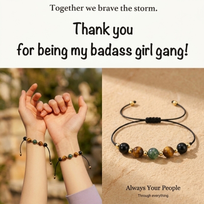 Girl Gang Courage & Strength Crystal Bracelet