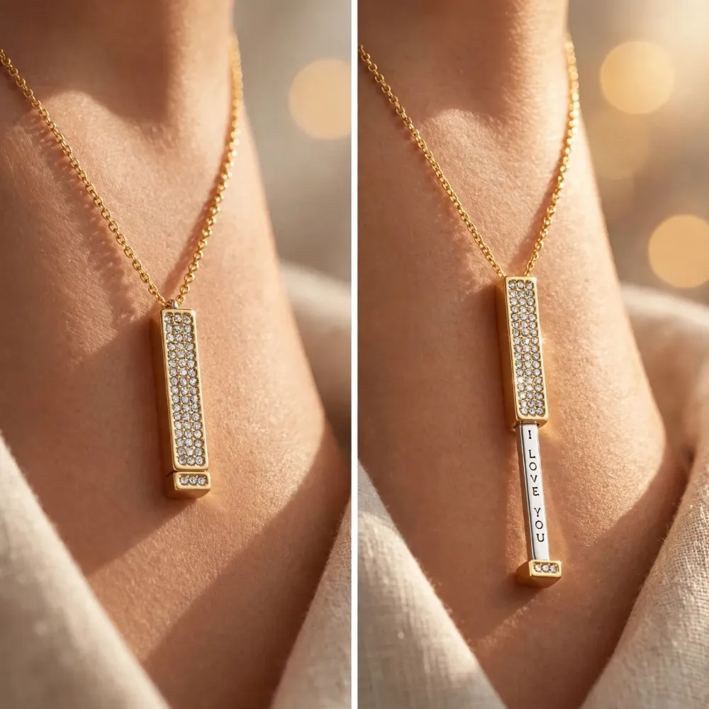 I Love You - Hidden Message Necklace