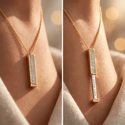 I Love You - Hidden Message Necklace