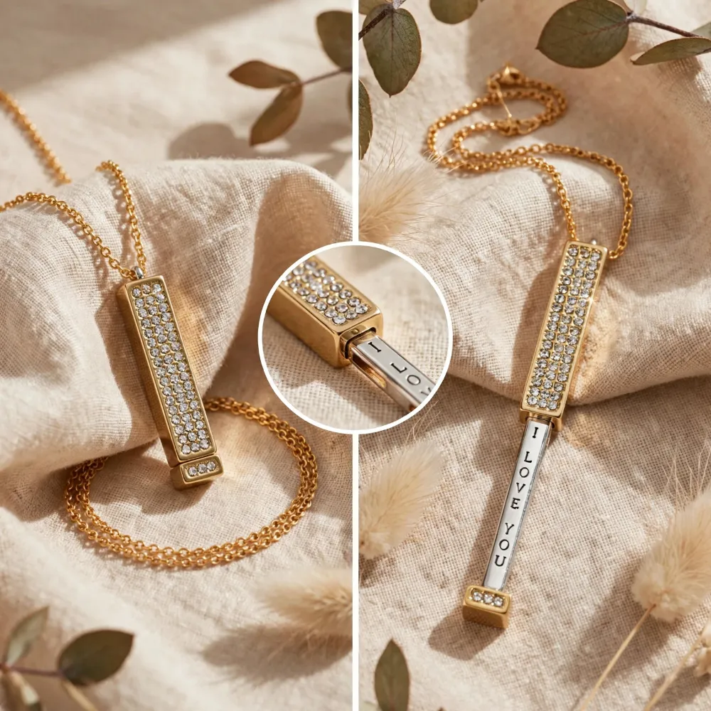 I Love You - Hidden Message Necklace