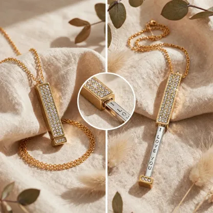 I Love You - Hidden Message Necklace