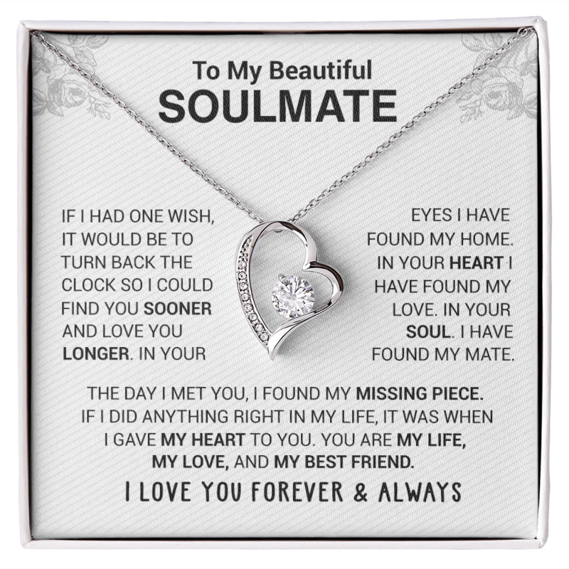 To My Beautiful Soulmate Necklace