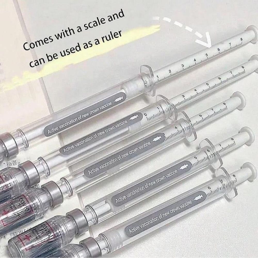 Syringe Shape Gel Pens – Fun Design With Smooth Writing