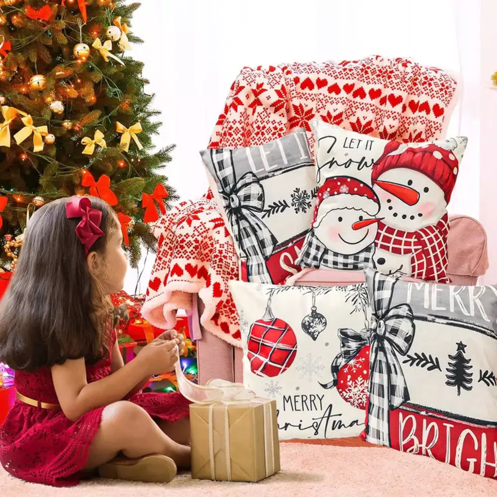 Christmas pillow covers as a practical seasonal home decor gift