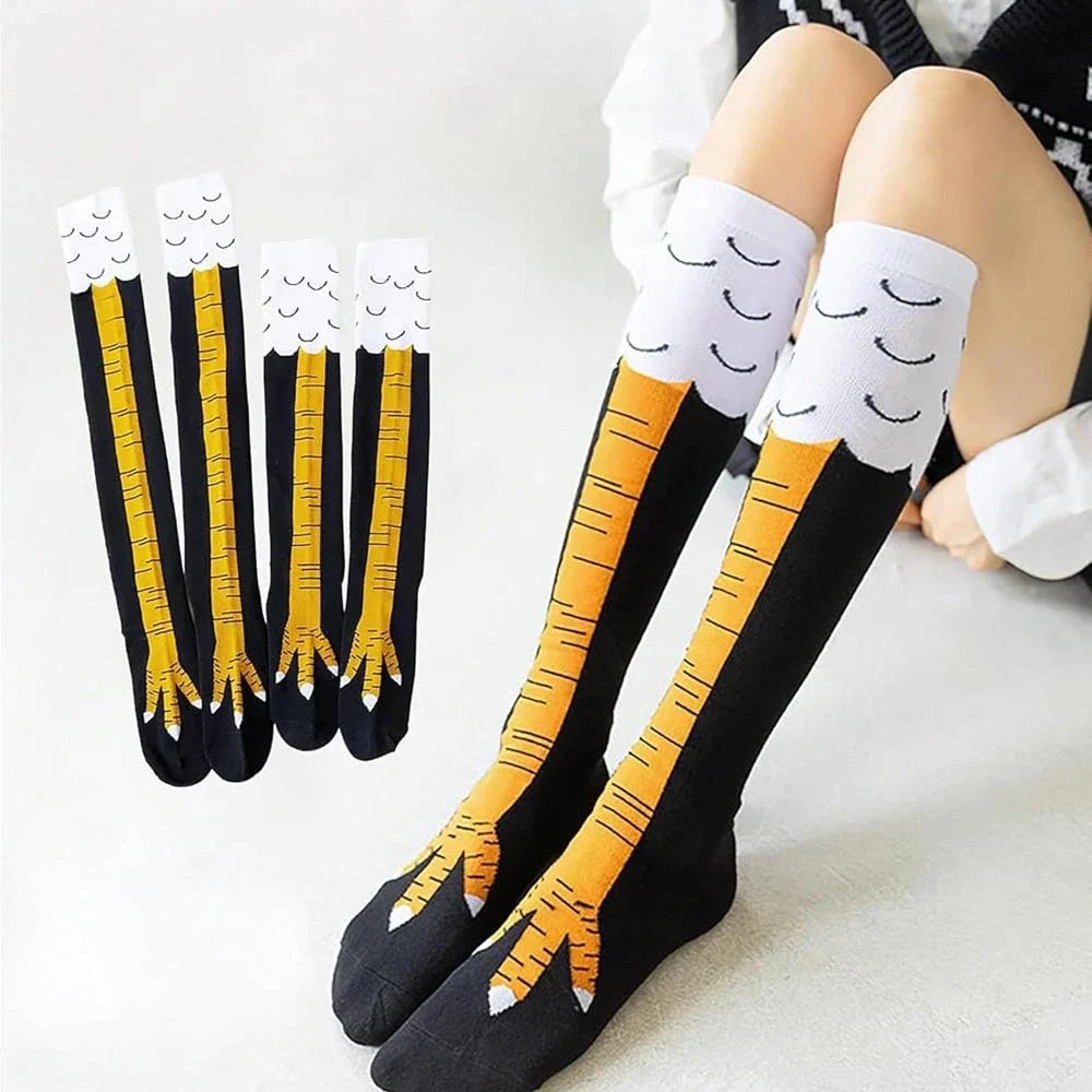 Funny chicken leg novelty socks