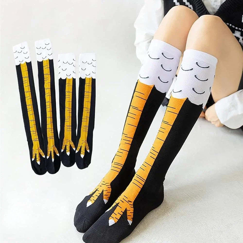 Funny chicken leg novelty socks