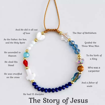 Jesus bracelet with a faith-inspired design