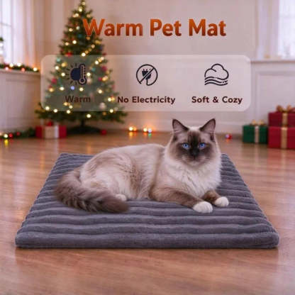 Soft corduroy fleece pet mat for everyday pet comfort