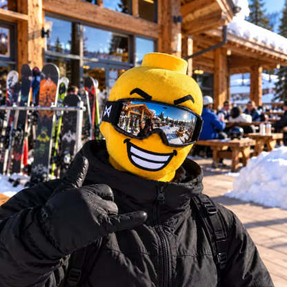 Novelty ski mask gift for skiers and snowboarders
