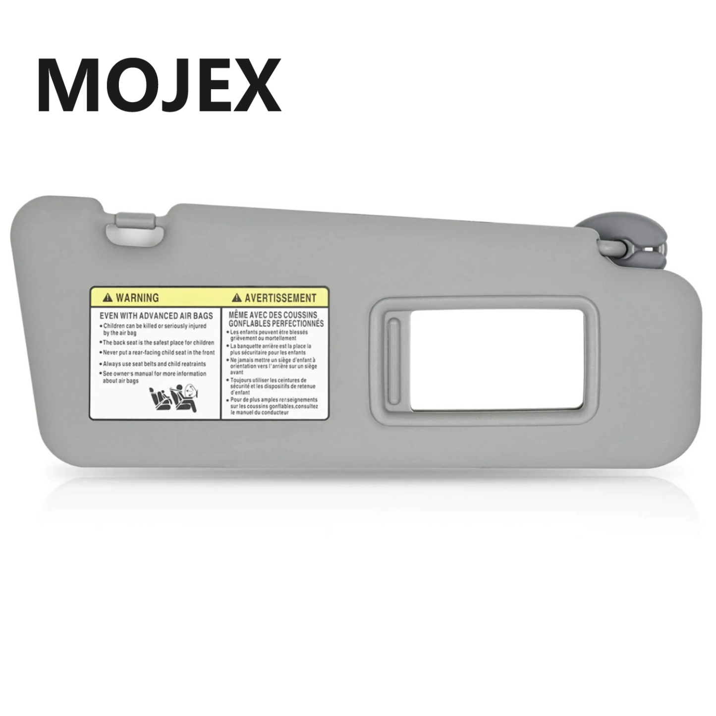 Right Passenger Side Sun Visor with Light Compatible with Toyota Highlander 2008-2013 Replace Part Number 74320-0E050-B0