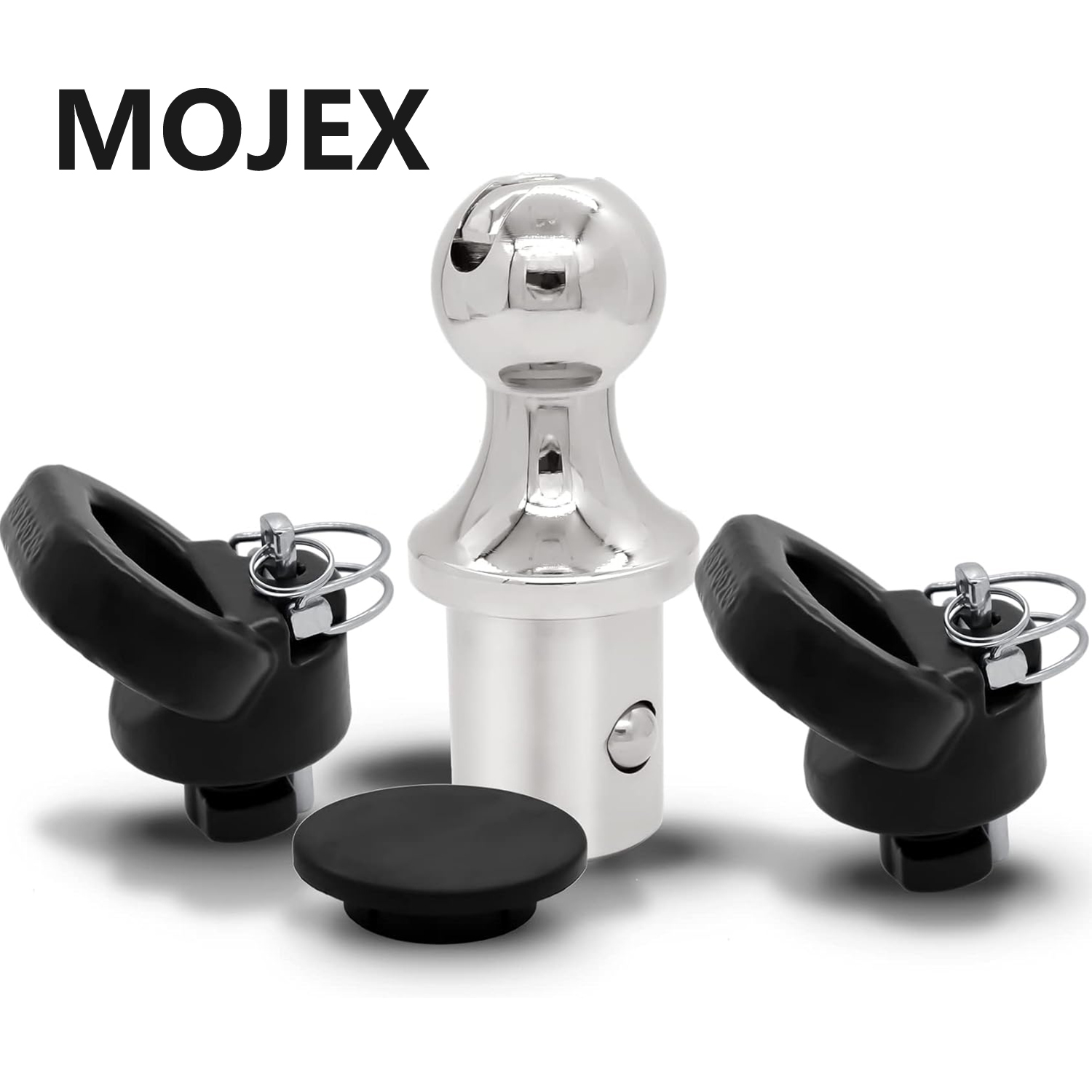 60618 Puck System Gooseneck Hitch Ball Kit, Compatible with 2013-2024 Dodge RAM 2500 3500, 2-5/16 Inch Gooseneck Ball for Truck Bed with 2 Gooseneck Safety Chain Anchors | 30000 lbs GTW/ 7500 lbs VTW