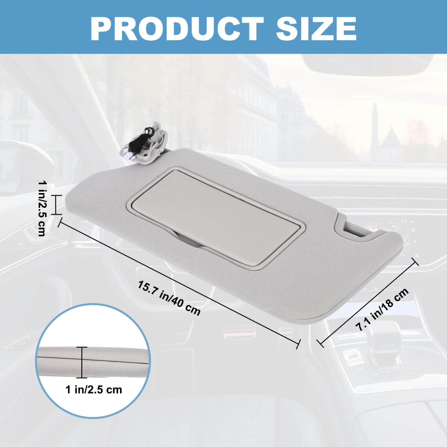PHATRIP Driver Left Side Sun Visor Compatible with Nissan Altima 