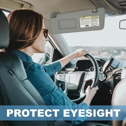 PHATRIP Driver Left Side Sun Visor with Light Compatible with Toyota Highlander